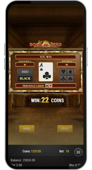 Resultat i gamble-funksjonen