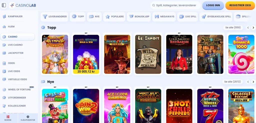casinolab norge