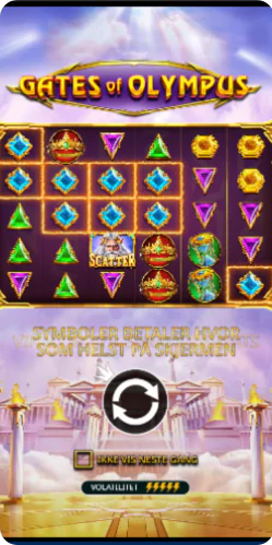 Gates of Olympus spillets startskjerm