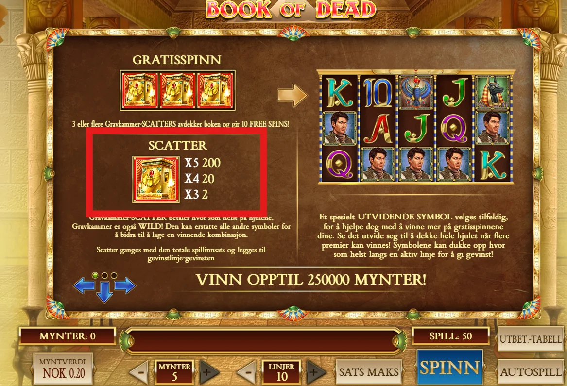 scatter book of dead